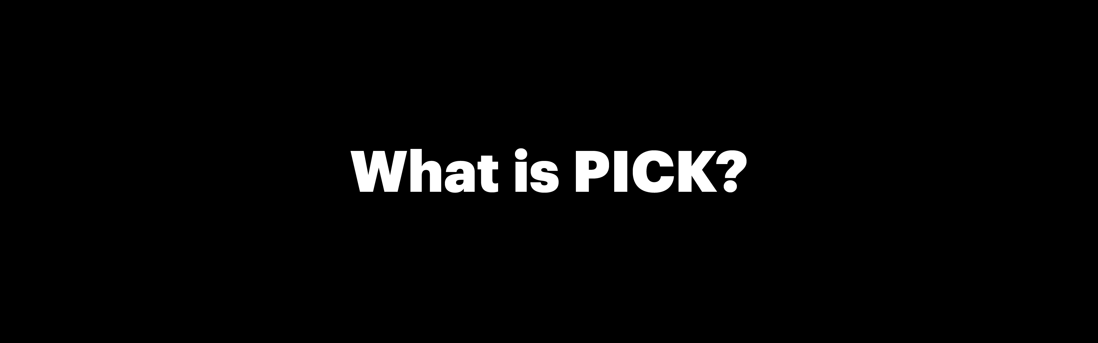 pick